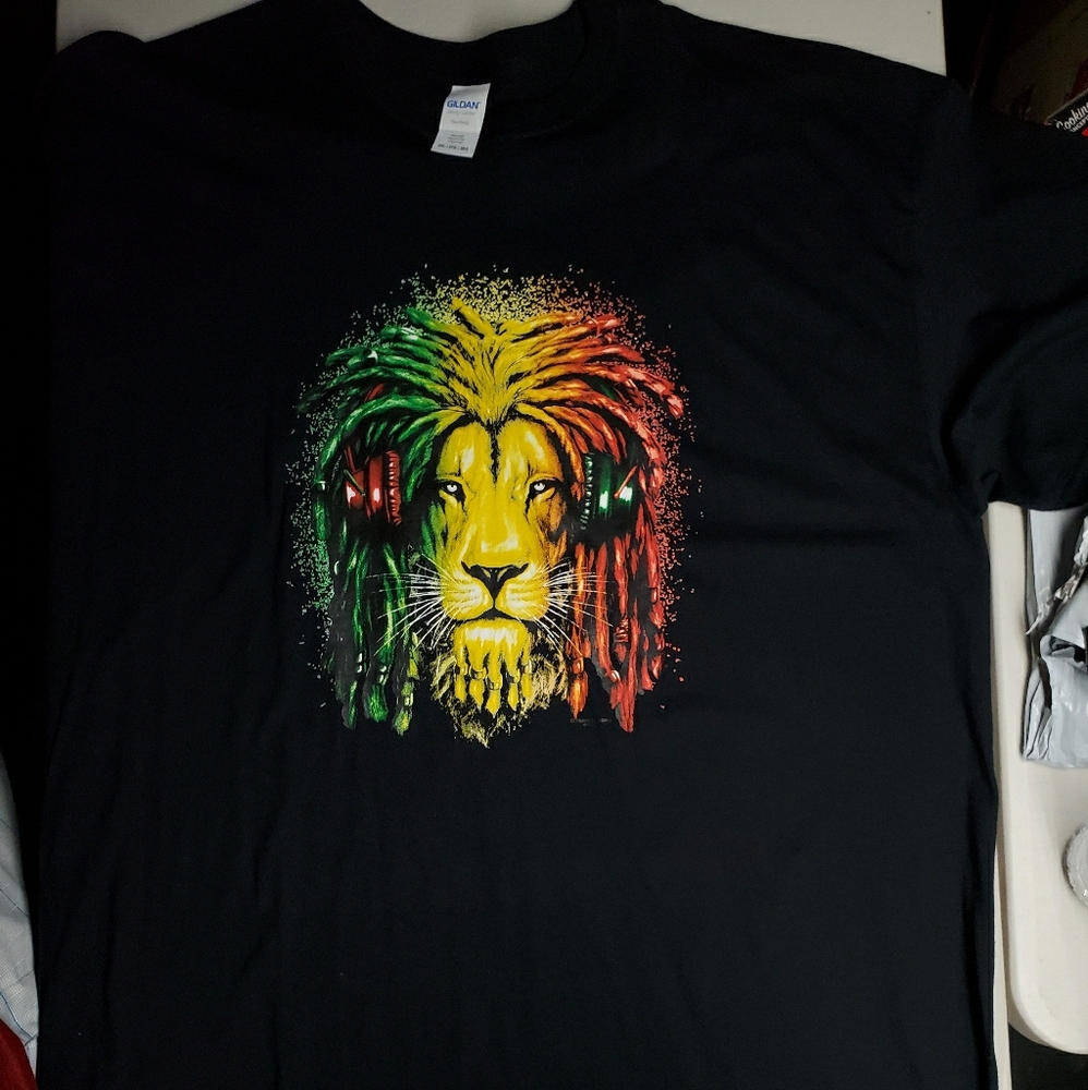 COPY - New Shirt Lion Bob Marley  2XL